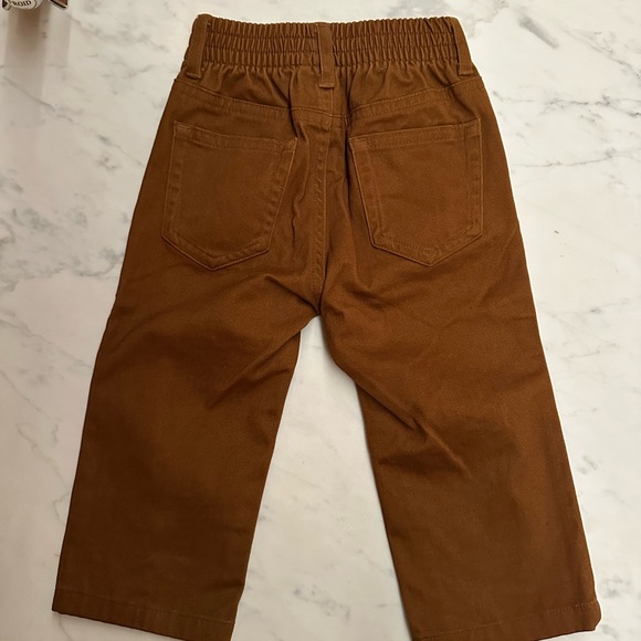 Janie and Jack Brown Straight Pant - Picture 5 of 13